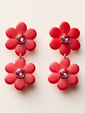 Kate Spade X Target Red Flower Limited Edition Earrings